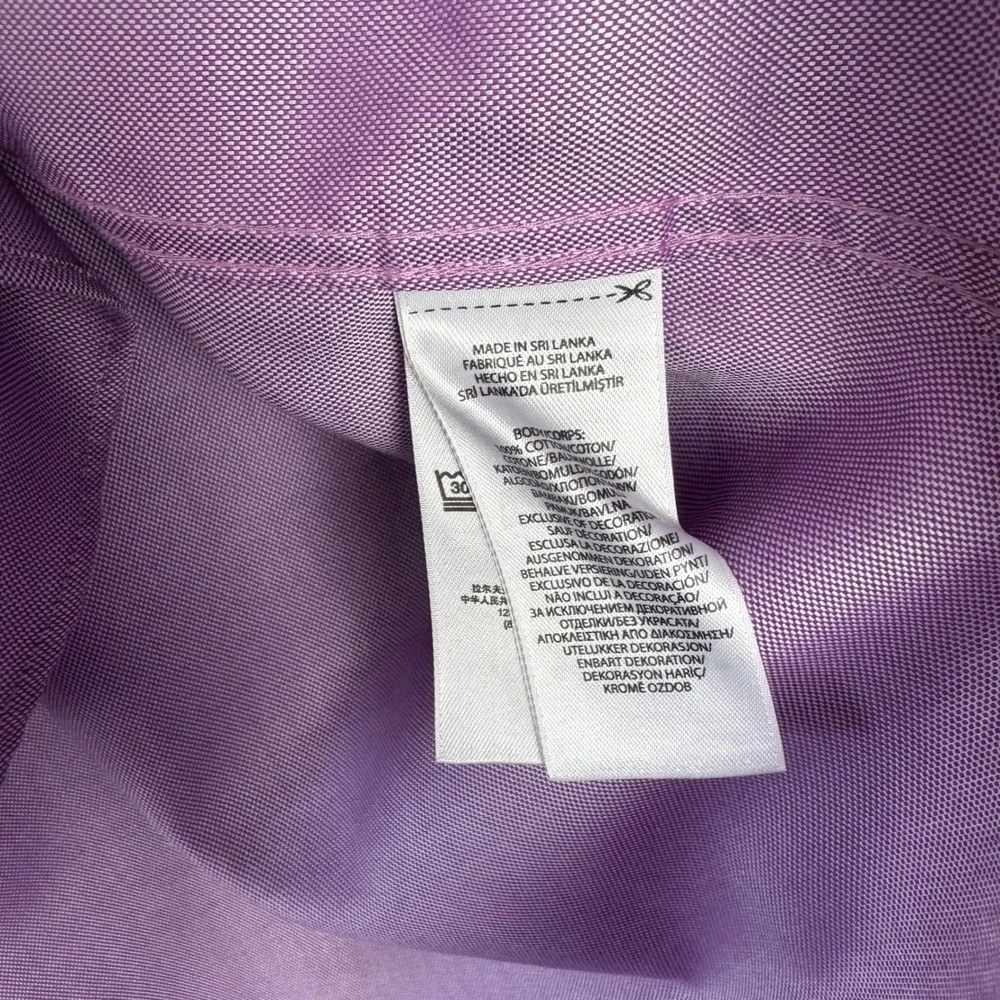 Polo Ralph Lauren Mens 16.5‎ 32/33 Purple Slim Fit Button Up Dress Shirt Pony